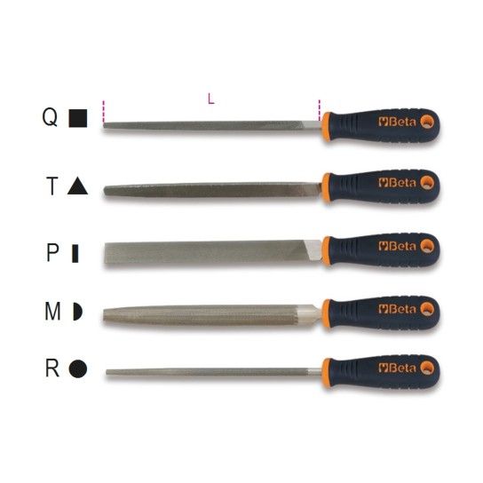 BETA Limas quadradas bastardas, com punho