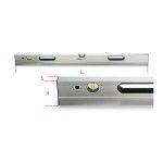 BETA N�veis de pedreiro em alum�nio com 2 bolhas inquebr�veis precis�o: 1 mm/m