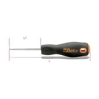 BETA Riscador com punho para mecnico, tipo curvo a 90