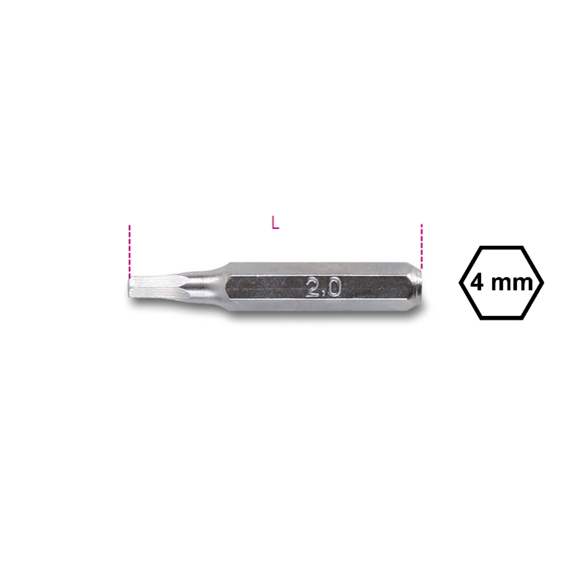 BETA Bits 4 mm para parafusos sextavados