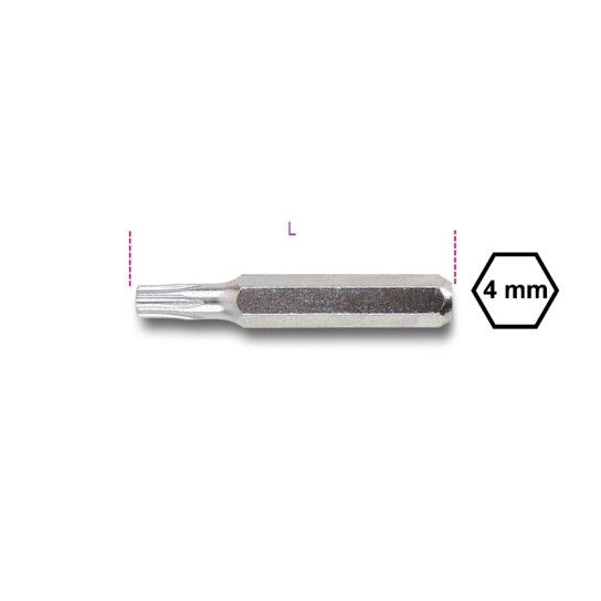 BETA Bits 4 mm para parafusos inviolveis 