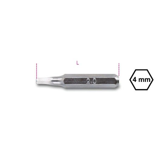 BETA Bits 4 mm para parafusos sextavados