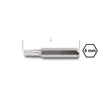 BETA Bits 4 mm para parafusos inviolveis "Tamper Resistant Torx"