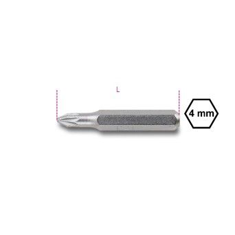 BETA Bits 4 mm para parafusos de cabea ranhurada Pozidriv - Supradriv