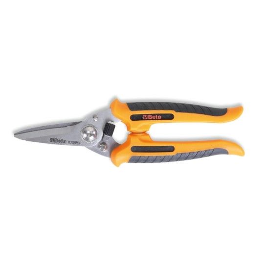 BETA Tesoura multiusos, lminas direitas em ao inox, com micro-dentado