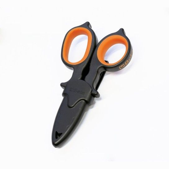 BETA Tesoura de electricista com perfis de escareação graduados, lâminas em aço inox com revestiment BETA Tesoura de electricista com perfis de escareação graduados, lâminas em aço inox com revestiment
