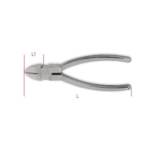BETA Alicates de corte diagonal, em ao inox