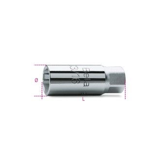 BETA Chaves de caixa para velas quadra fmea de 3/8"