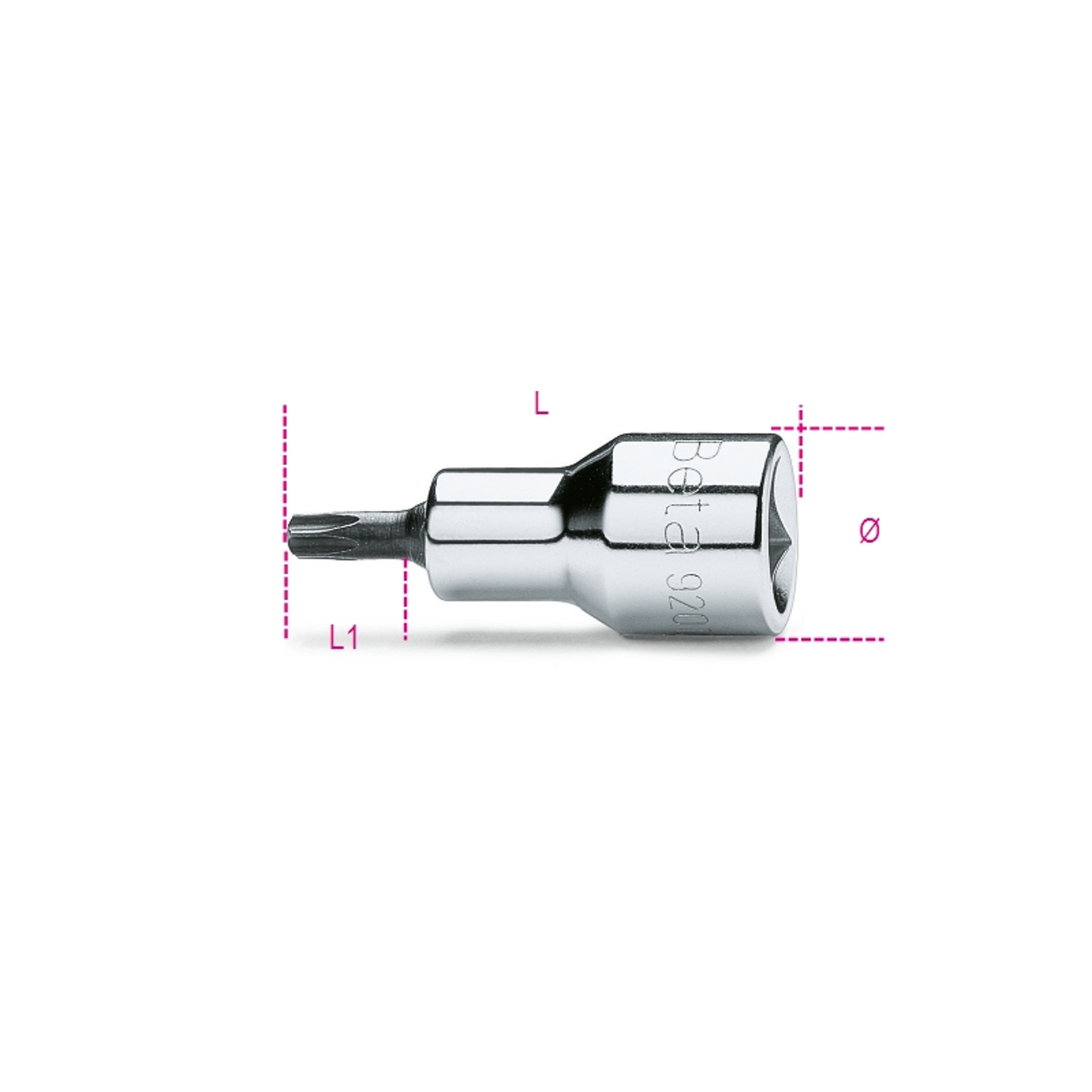BETA Chaves de caixa com ponta macho de perfil Tamper Resistant Torx�