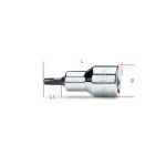 BETA Chaves de caixa com ponta macho de perfil Tamper Resistant Torx�