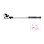 BETA Roquete revers�vel articulado com punho met�lico, quadra de 1/2�