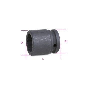 BETA Chaves de impacto bisextavadas, quadra fmea 3/4", srie standard, fosfatadas