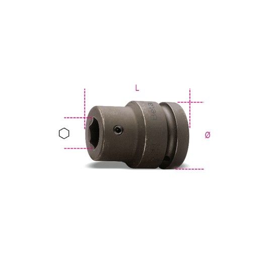 BETA Chave porta-pontas de impacto 16 mm para os artigos 727/ES16 e 727/ES16TX