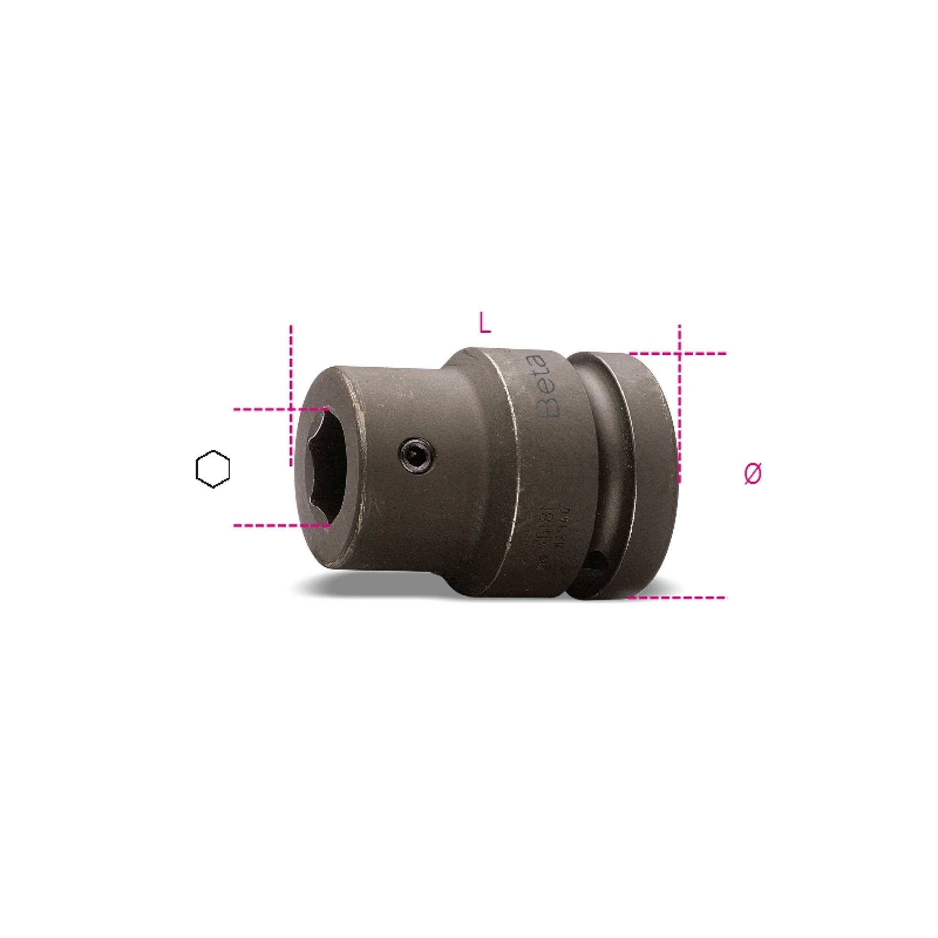BETA Chave porta-pontas de impacto 32 mm para os artigos 727/ES22 e 727/ES22TX BETA Chave porta-pontas de impacto 32 mm para os artigos 727/ES22 e 727/ES22TX