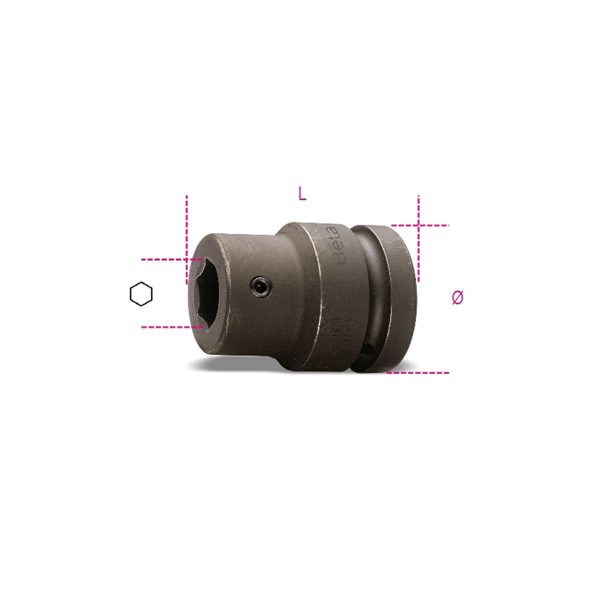 BETA Chave porta-pontas de impacto 16 mm para os artigos 727/ES16 e 727/ES16TX BETA Chave porta-pontas de impacto 16 mm para os artigos 727/ES16 e 727/ES16TX