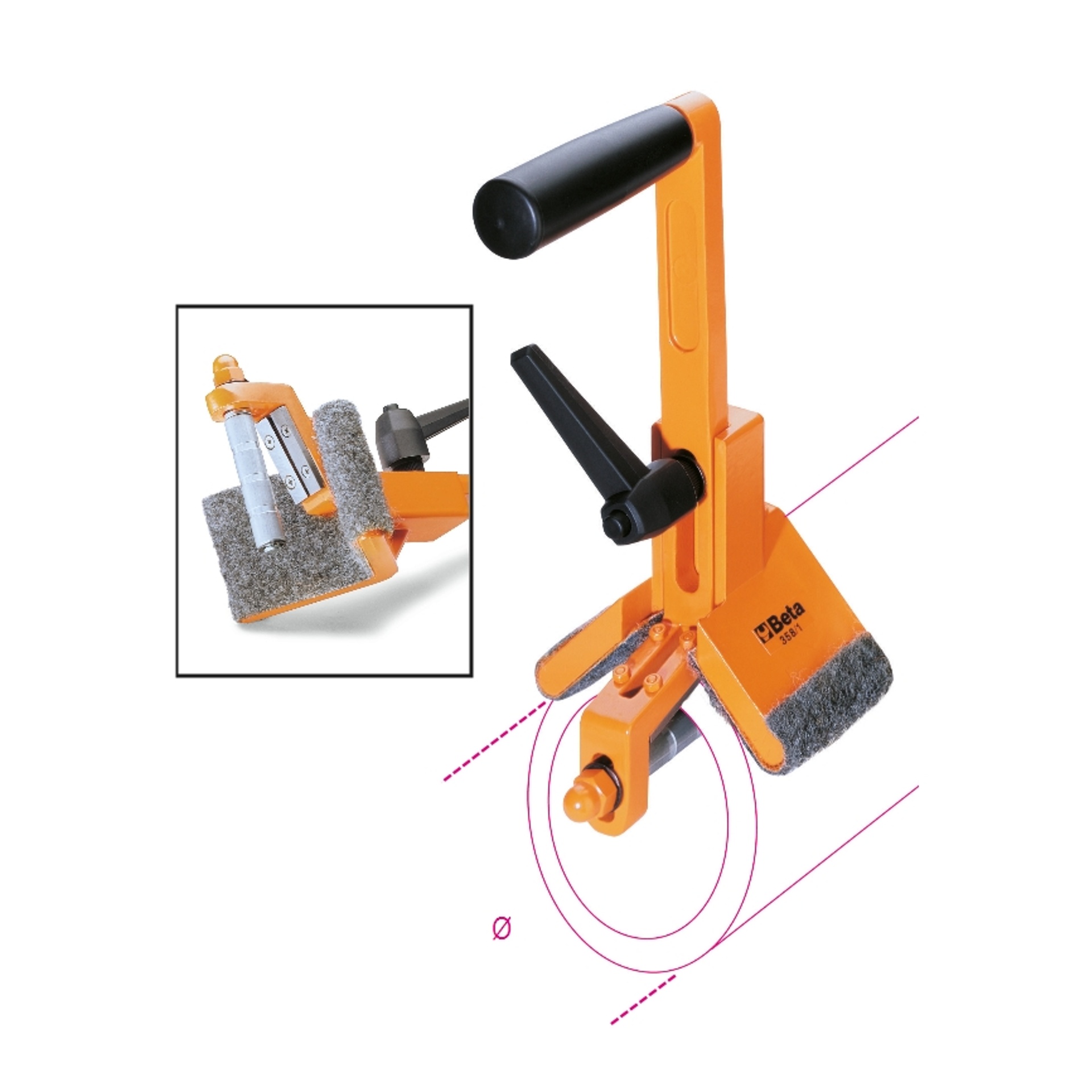 BETA Aparelhos para chanfrar externamente tubos plásticos BETA Aparelhos para chanfrar externamente tubos plásticos