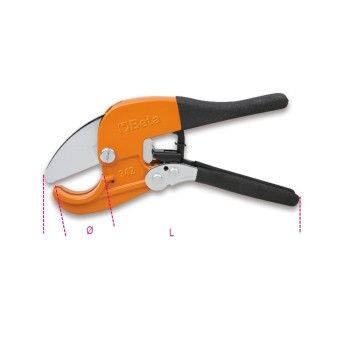 BETA Tesoura com roquete para tubos de plstico