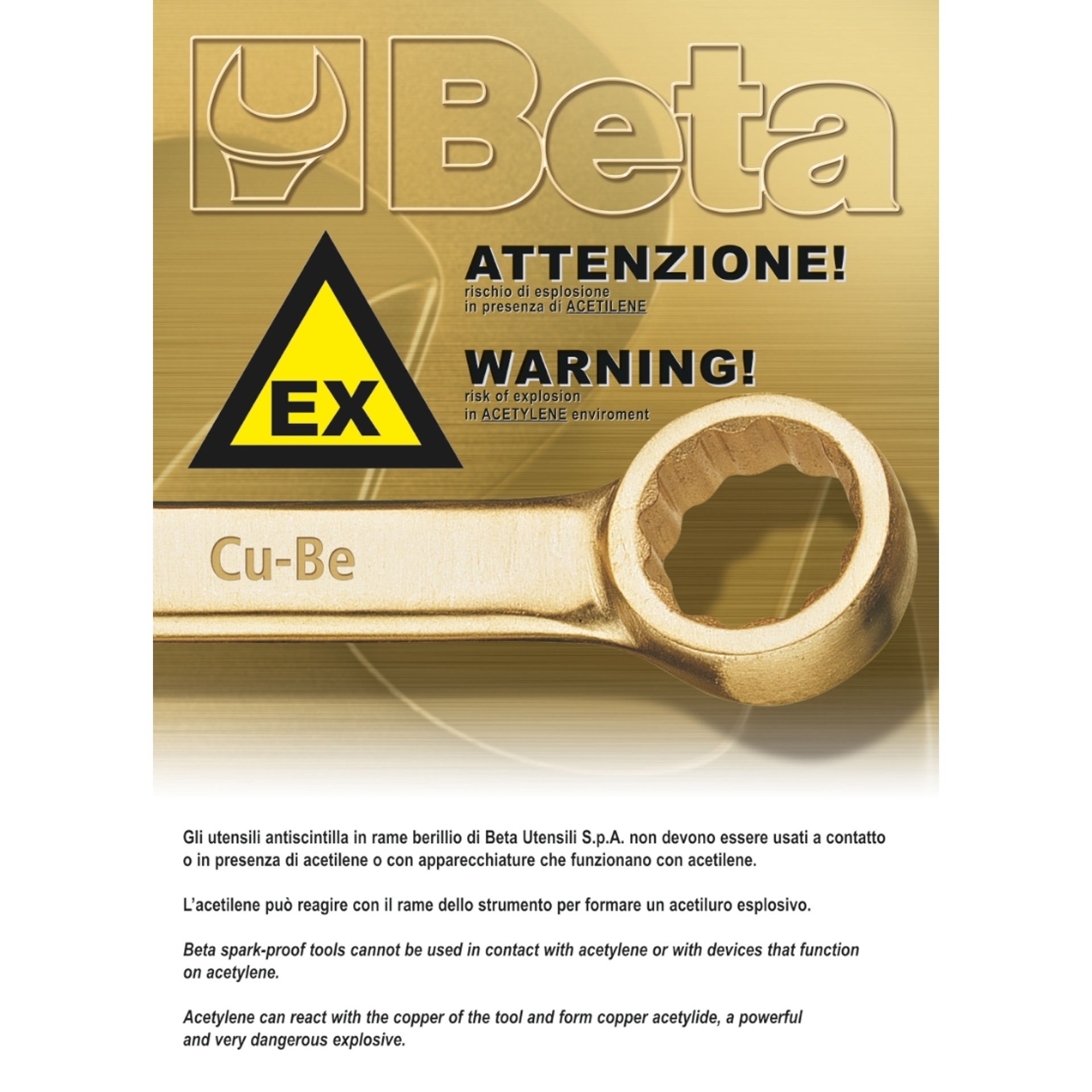 BETA Punção anti-faísca BETA Punção anti-faísca