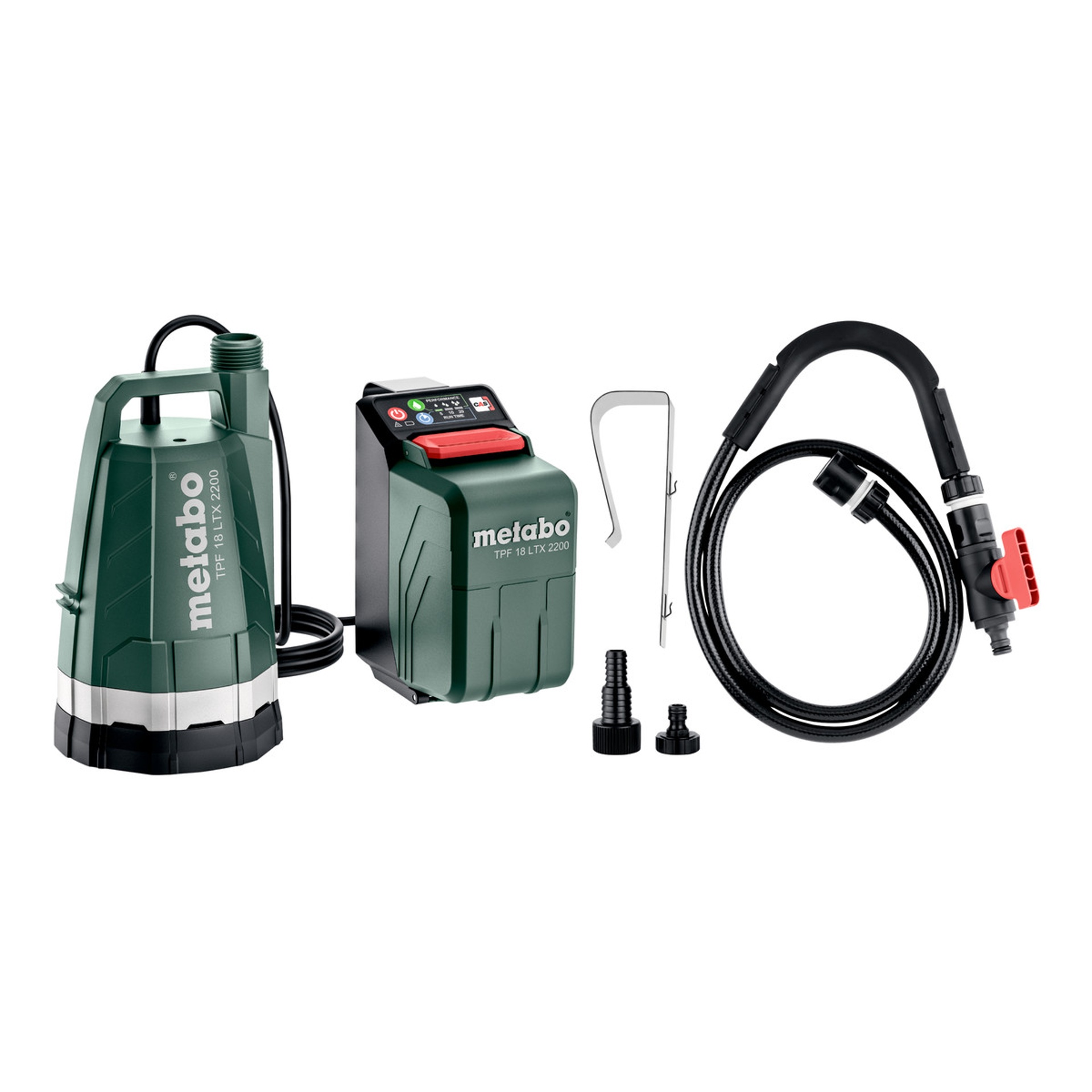 METABO TPF 18 LTX 2200 Bomba submersível e de recolha de água da chuva sem fio METABO TPF 18 LTX 2200 Bomba submersível e de recolha de água da chuva sem fio