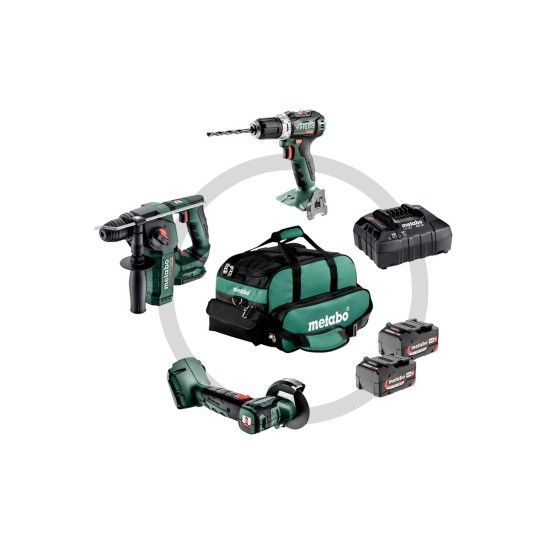 METABO Combo Set 3.1.1 18 V Conjunto de ferramentas sem fio