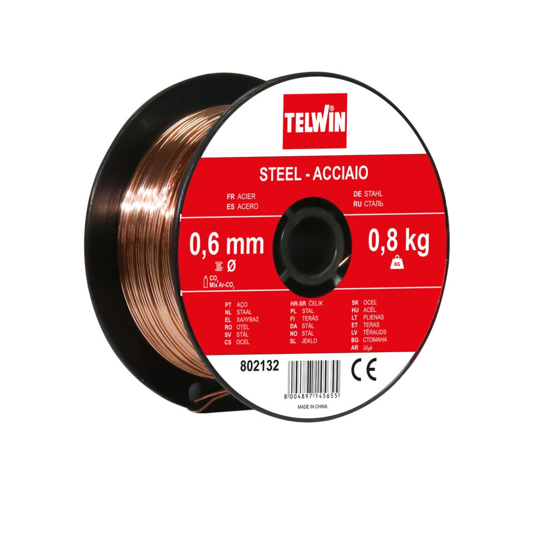 BOBINA DE FIO DE A�O 0,6 MM 0,8