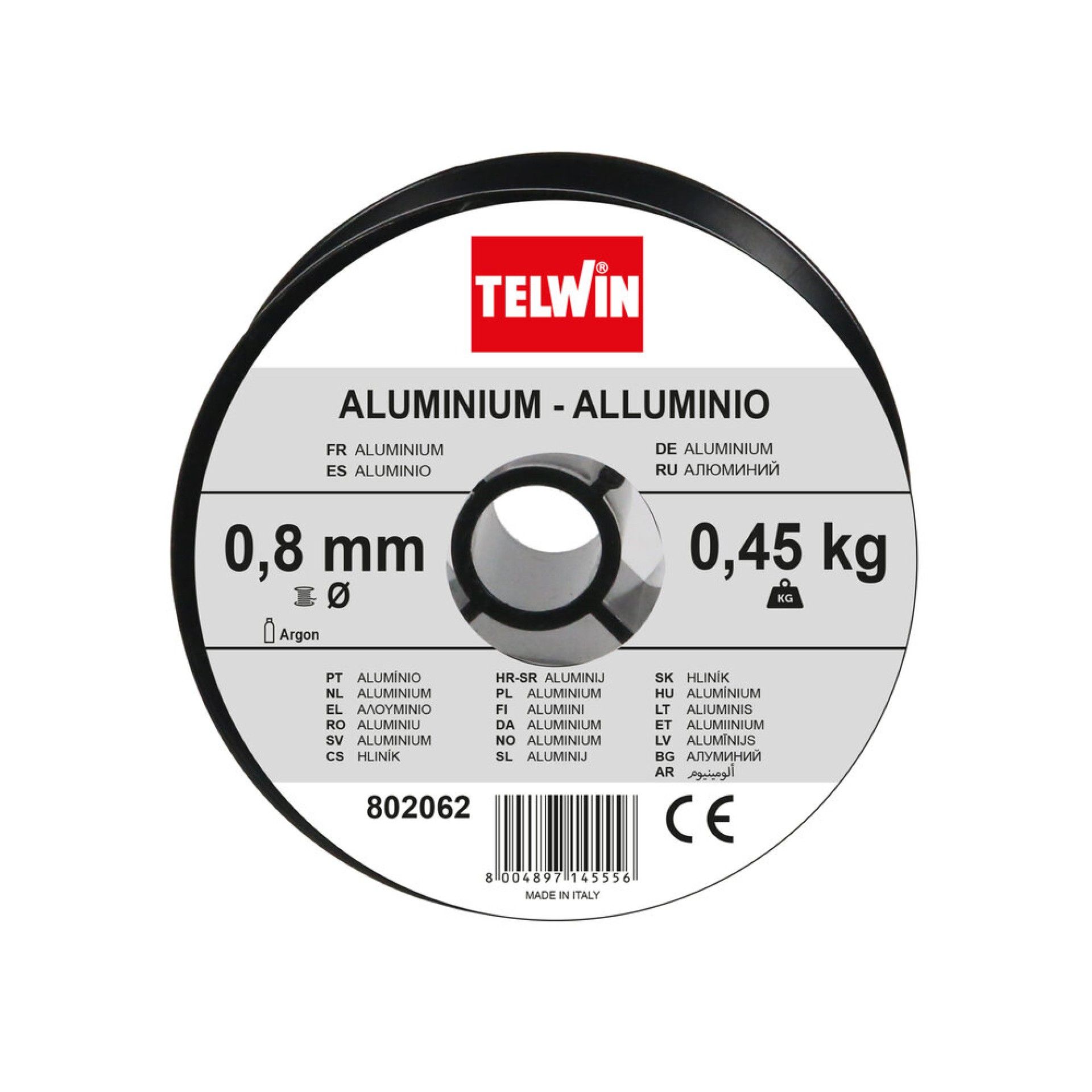 BOBINA DE FIO ALMG5 0,8 MM 0,45 BOBINA DE FIO ALMG5 0,8 MM 0,45