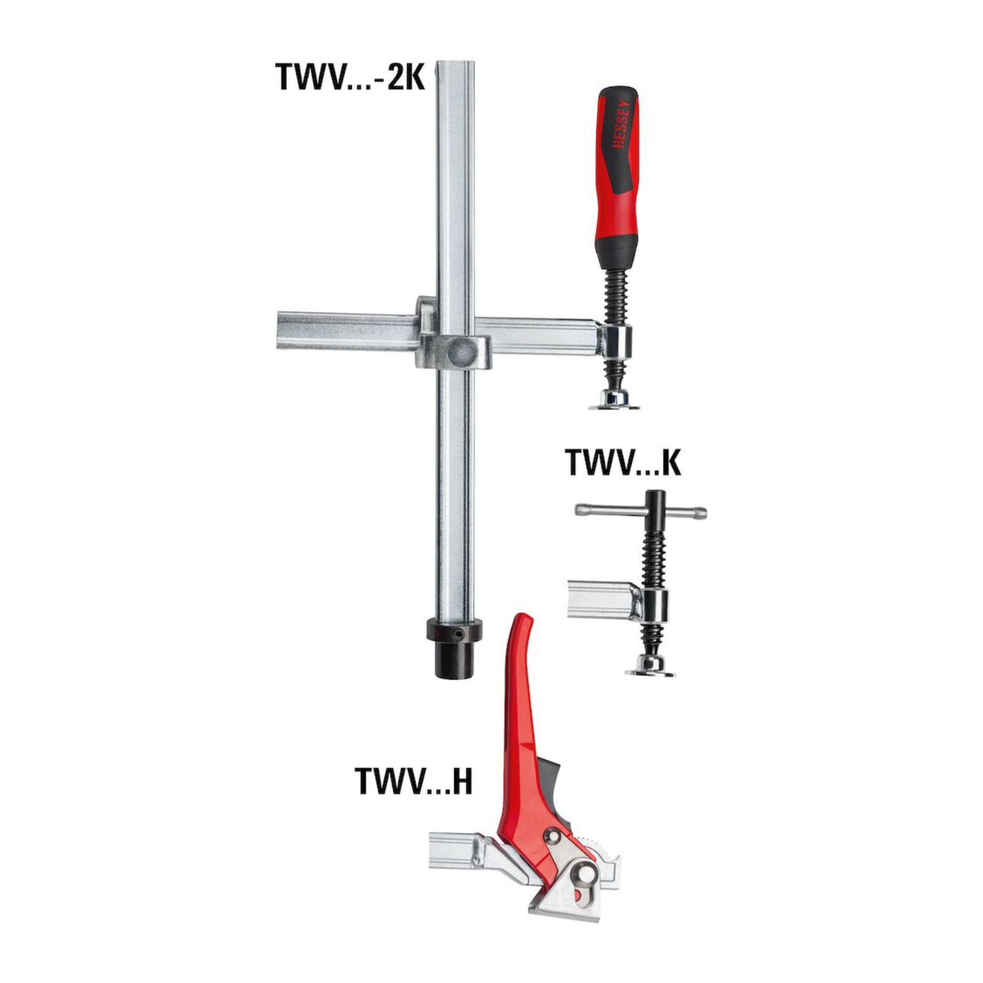 Grampo de aperto com alcance variável TWV Grampo de aperto com alcance variável TWV