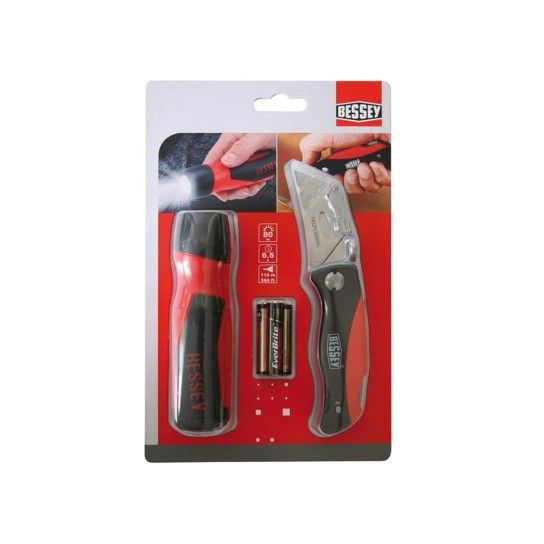 BESSEY DBKPH-TL - Pack Canivete e Lanterna