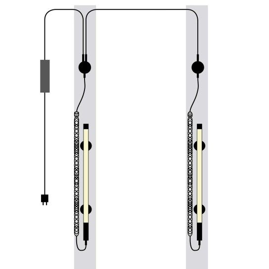 Scangrip Line Light 2 Post - Luz Linear P/ Elevadores De Colunas