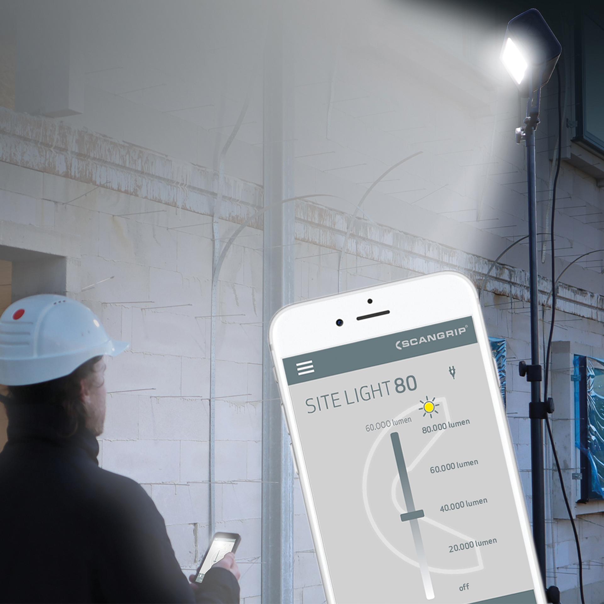 Scangrip Site Light 80 - Holofote 80.000 Lumens