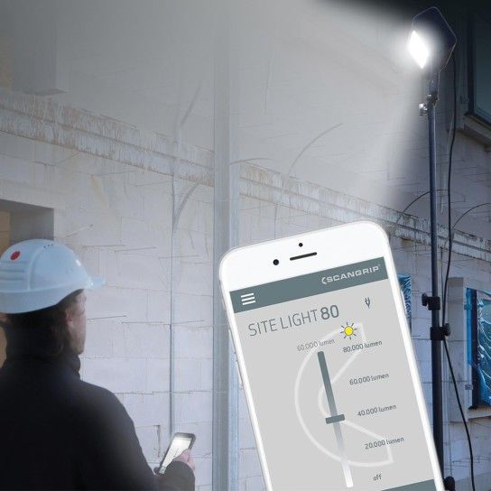 Scangrip Site Light 80 - Holofote 80.000 Lumens