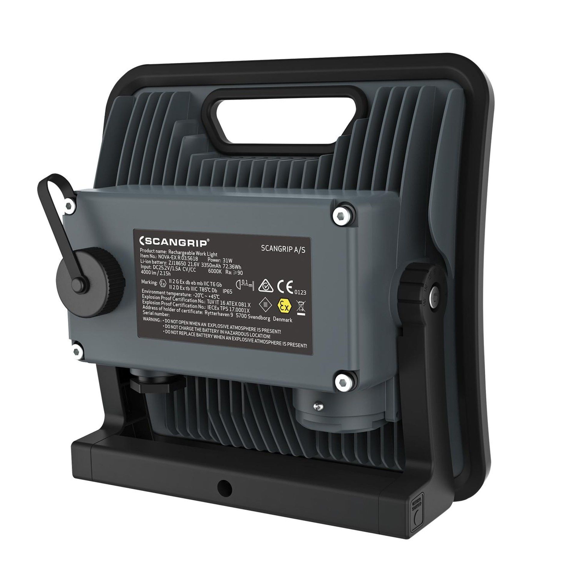 Scangrip Nova-Ex R - Holofte 4000Lm S/Fio Scangrip Nova-Ex R - Holofte 4000Lm S/Fio
