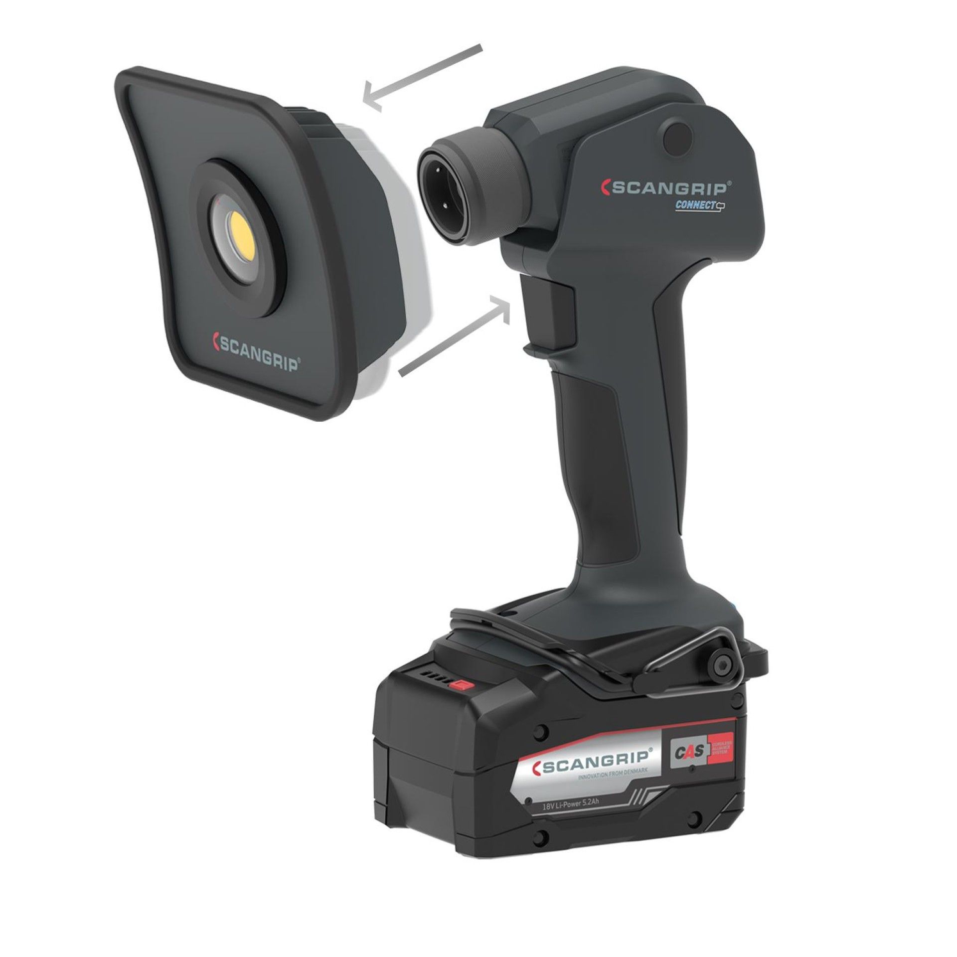 Scangrip Flood Head Connect - Holofote 750Lm