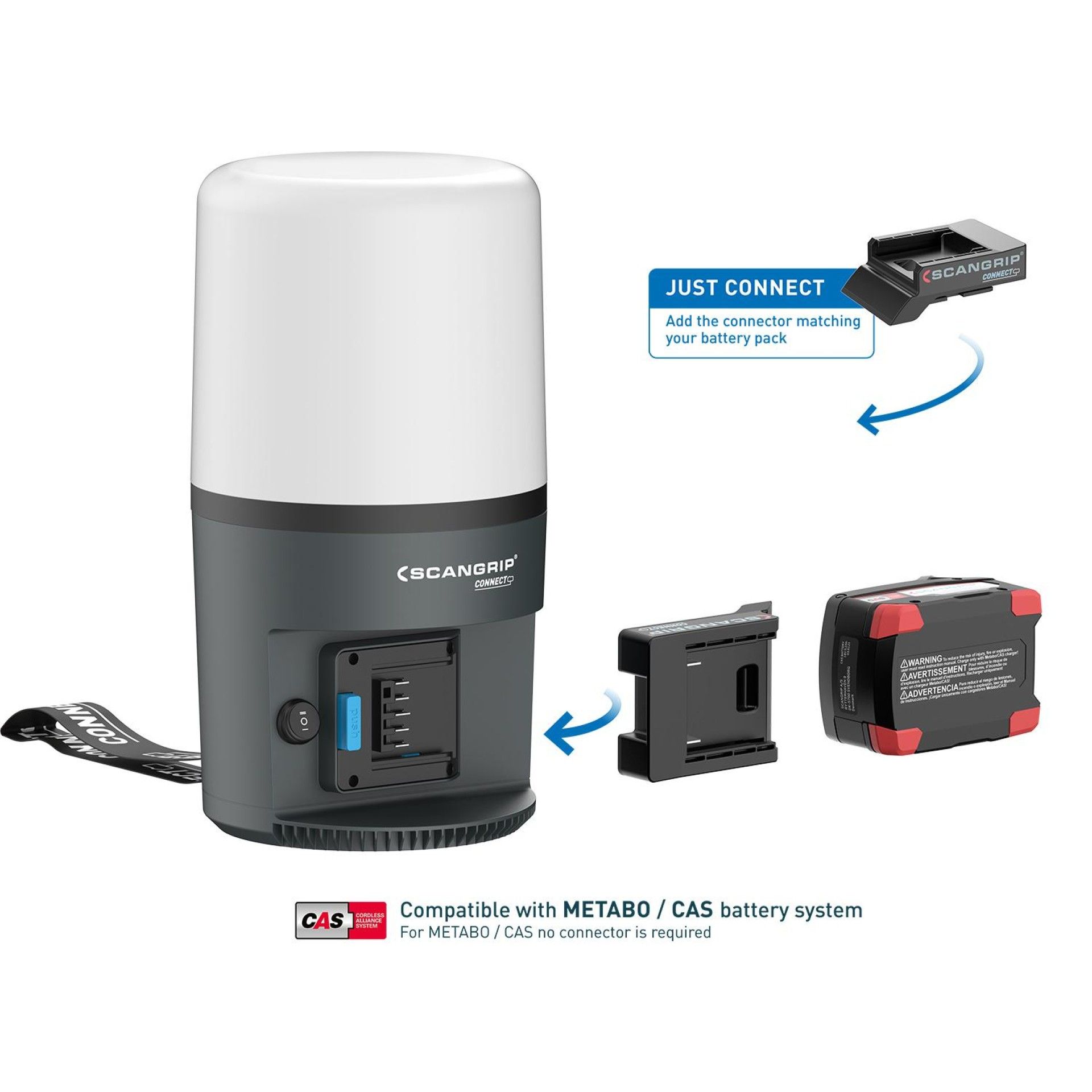 Scangrip Area 6 Connect - Holofte 6000Lm S/Fio