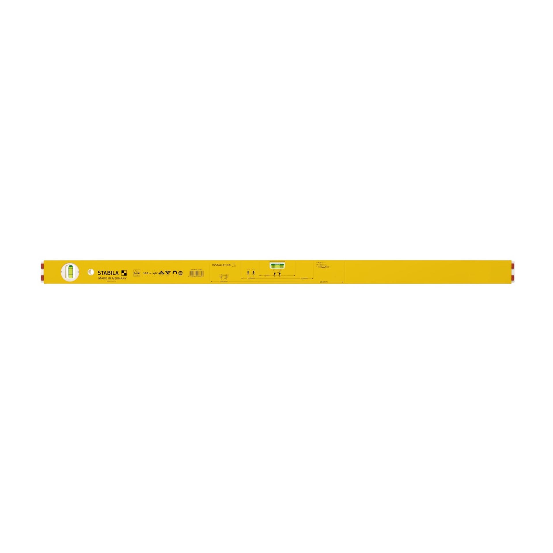 STABILA 16882 80 M 100CM Nivel Aluminio 2 Bolhas