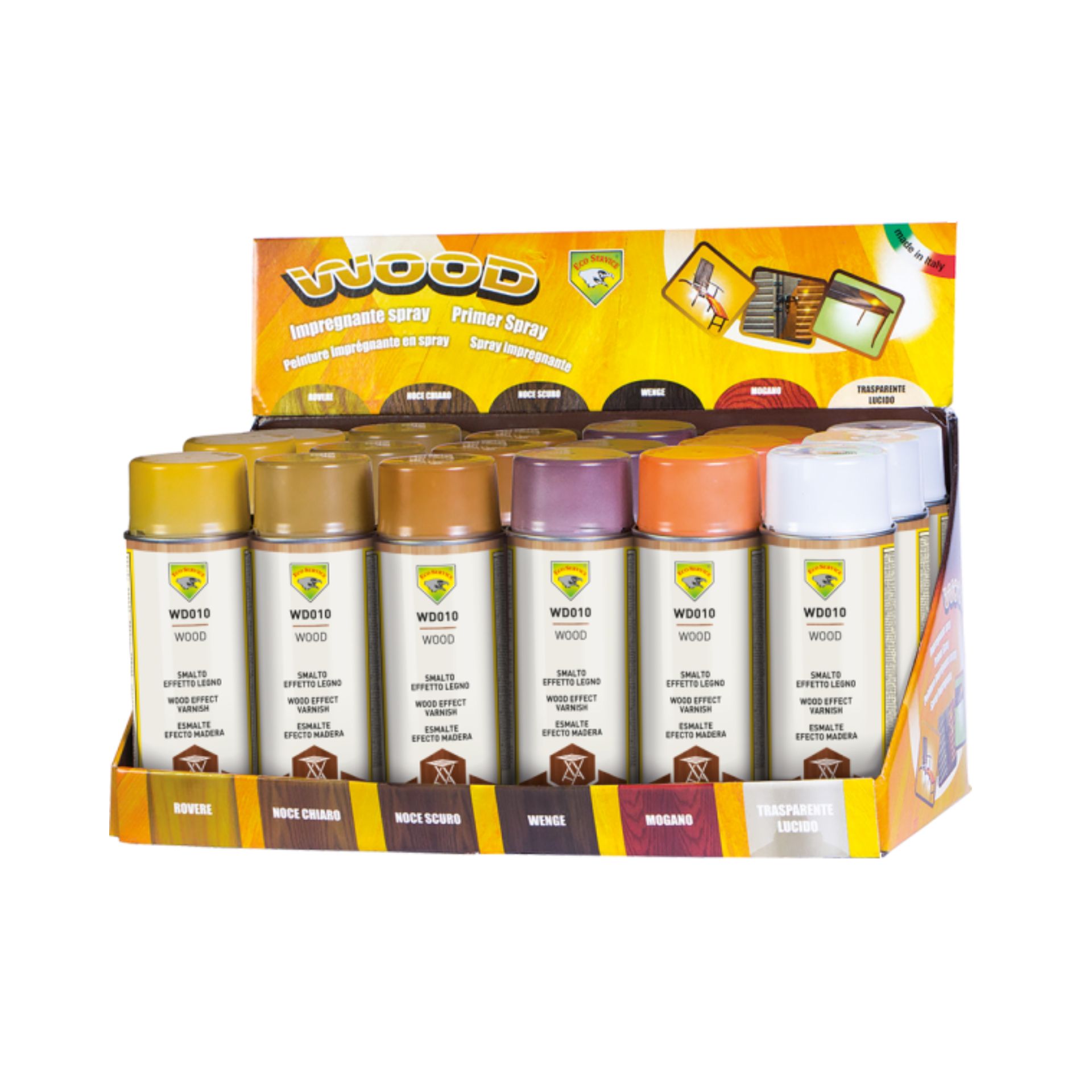 Ecoservice Expositor Wood (18 peças sortidas) - WD010 Ecoservice Expositor Wood (18 peças sortidas) - WD010