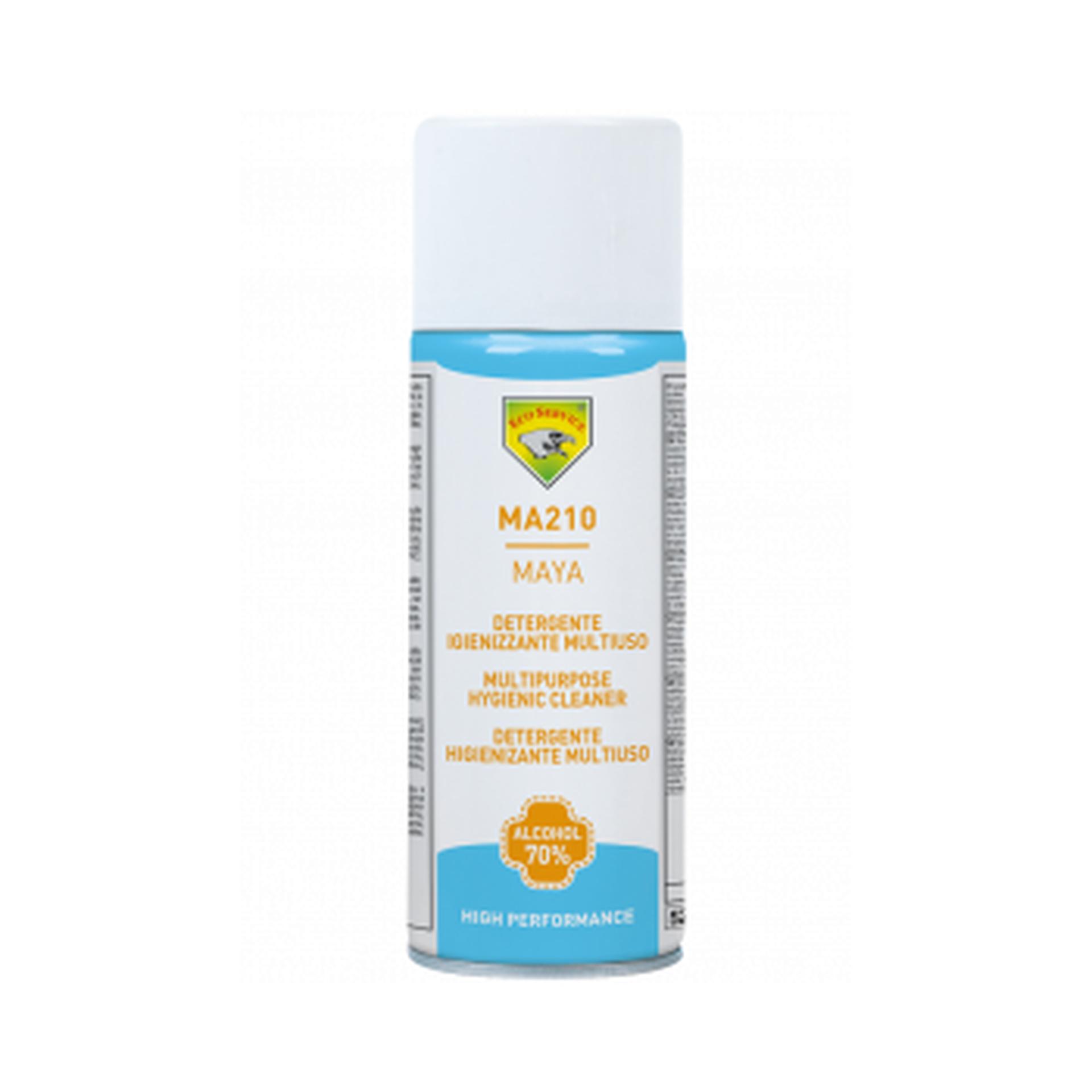 Ecoservice Maya Spray - Detergente antibacteriano multiusos com elevado teor de �lcool