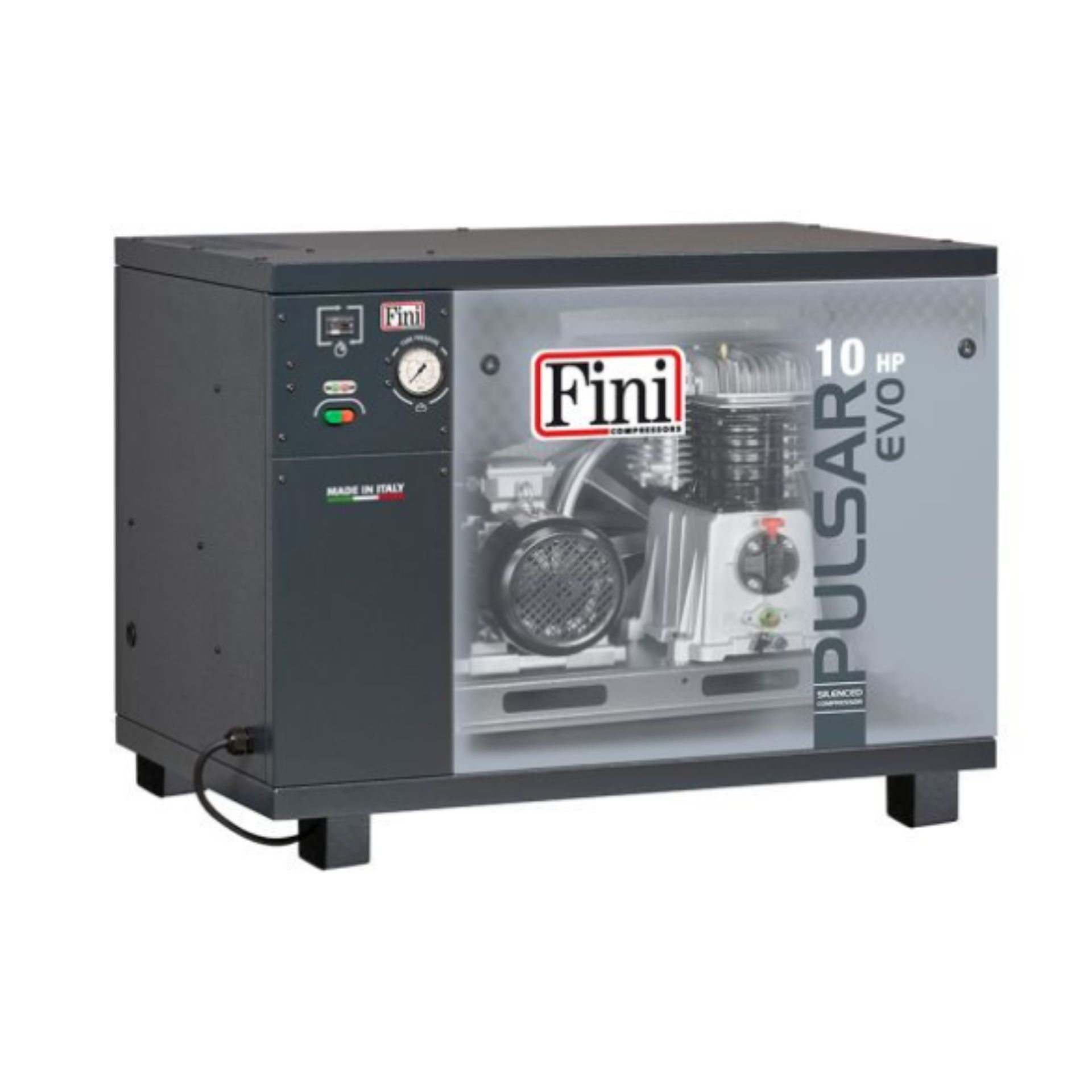 FINI PULSAR EVO BK120-10-SD AP Compressor Insonorizado FINI PULSAR EVO BK120-10-SD AP Compressor Insonorizado