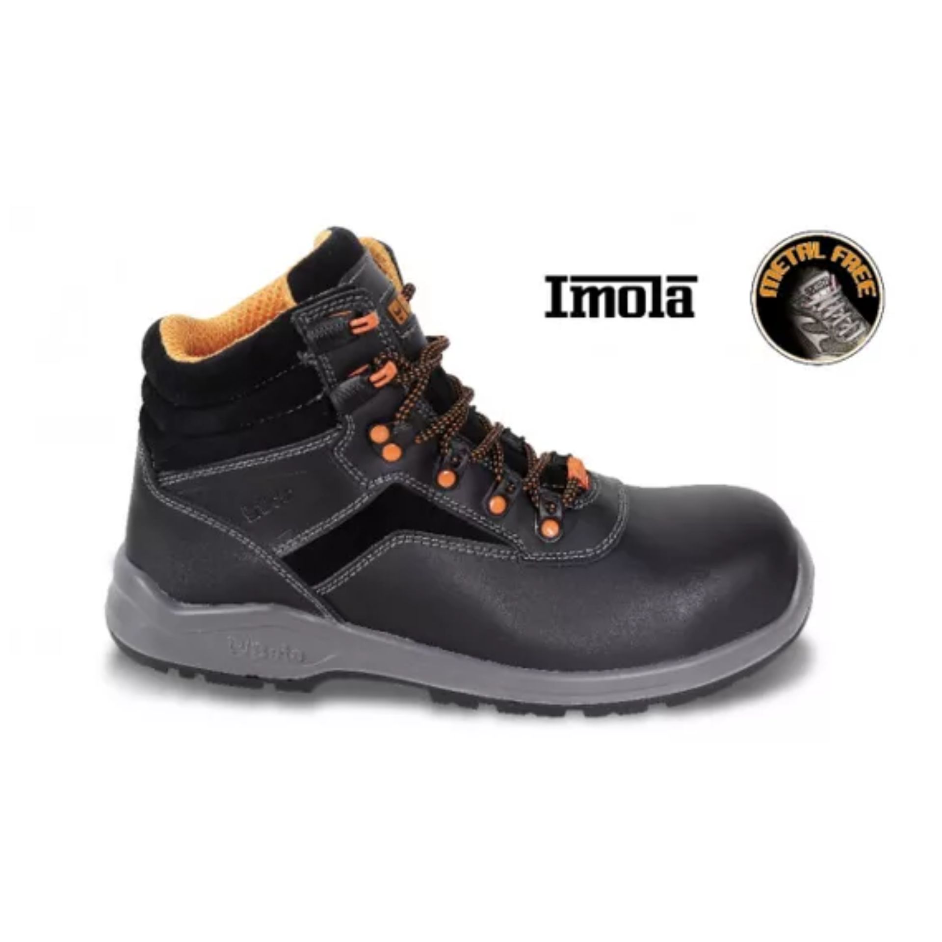 BETA 7201PN Botins Em Pele Natural BETA 7201PN Botins Em Pele Natural