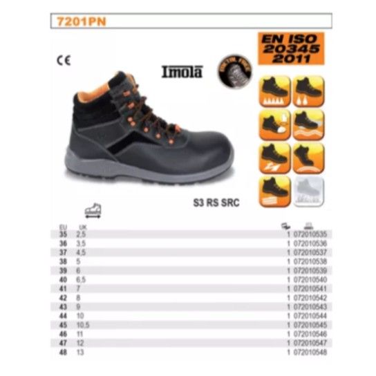 BETA 7201PN Botins Em Pele Natural BETA 7201PN Botins Em Pele Natural