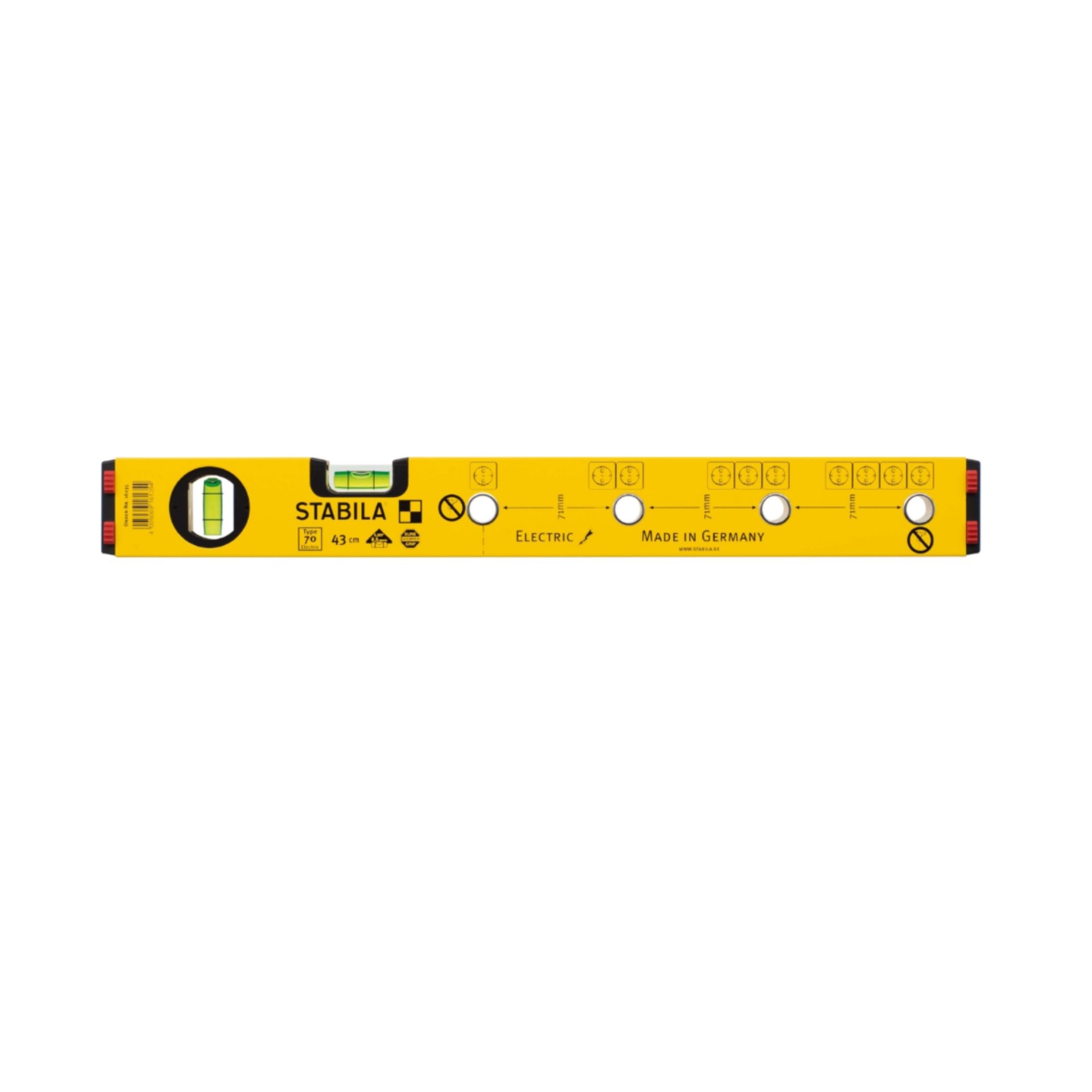 STABILA 16135 70 43 CM Nivel Aluminio 2 Bolhas