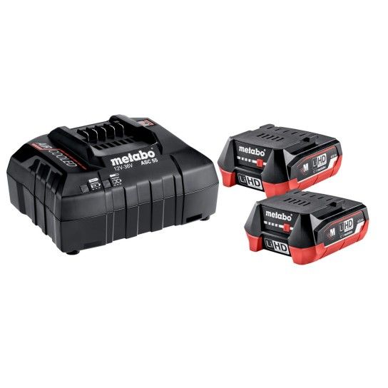 METABO 85301 SET LiHD 4,0 Ah 2 Baterias + Carregador