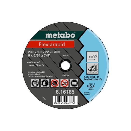 METABO 16180 Disco C.Inox 100X1,6X16,0