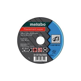 METABO 16192 Disco C.Ferro 125X1,6 A46T