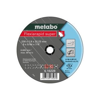 METABO 16228 Disco Inox 230X1,9 A36U