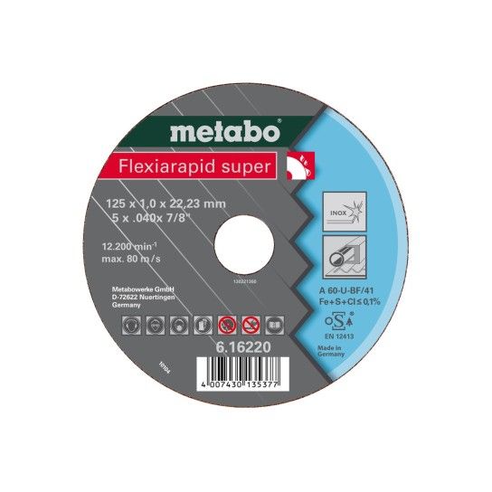 METABO 16220 Disco C.Inox 125X1,0 A60U