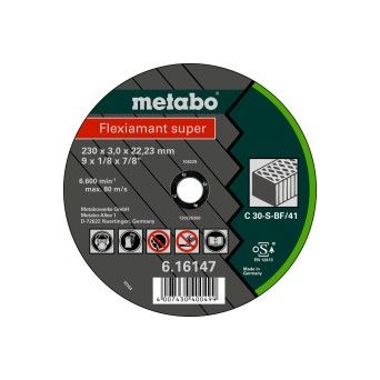METABO 16303 Disco C.Pedra 230X3,0 C30S