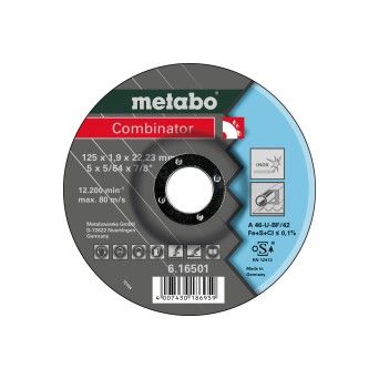 METABO 16501 Disco C. Inox 125X1,9X22,23