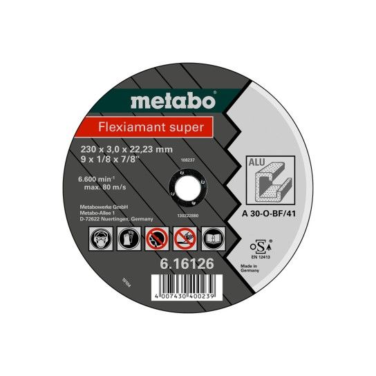 METABO 16751 Disco C.Alum. 115X2,5 A36O#