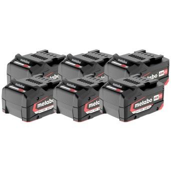 METABO 25151 Set 6 Baterias Lipower 18V4.0 Ah